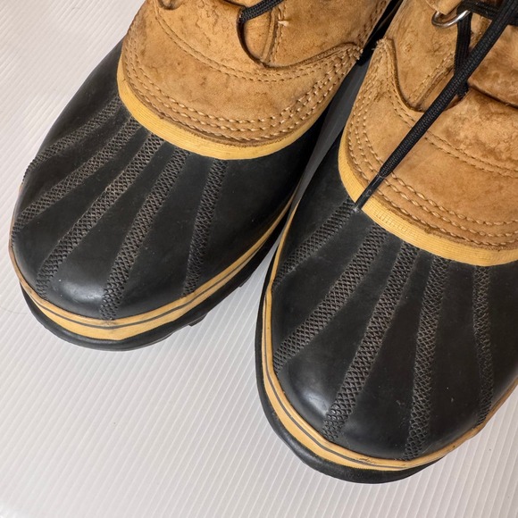 Sorel Caribou Waterproof Boots Size 9 Leather Winter Snow - Picture 4 of 10